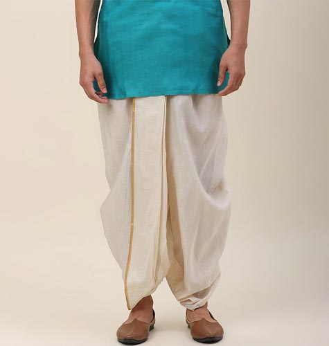 Men Striped Dhoti Pants